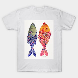 indonesian fish navy red T-Shirt